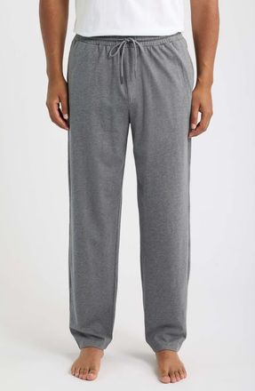 Nordstrom Cotton & Tencel Modal Lounge Pants in Grey Charcoal Htr at Nordstrom, Size X-Small