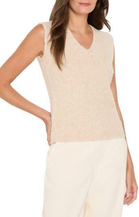 Nic+Zoe Cozy Nep Metallic Sweater Tank in Warm Sand at Nordstrom Rack, Size Medium