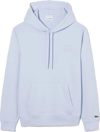 Lacoste Embossed Branding Hoodie - Heren - Hoodies - Blauw - L - Katoen - Hoodies & sweatvesten