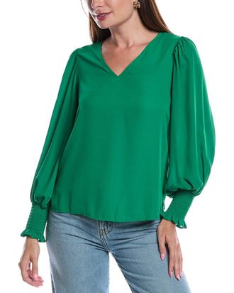 CeCe by Cynthia Steffe V-Neck Blouse