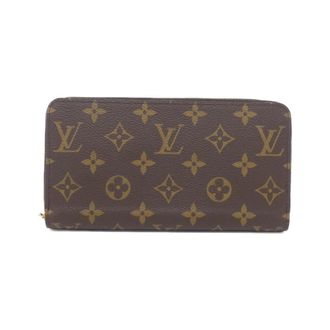 Louis Vuitton Fuchsia Marron Coated Canvas Long Wallet (Bi-Fold) (Pre-Owned)