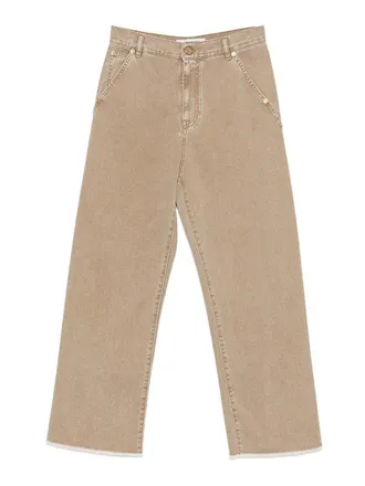 Darkpark Sienna wide-leg jeans in camel cotton