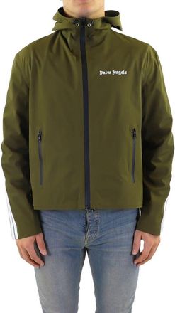 Palm Angels Mens Bicolor Polyethylene Full-Length Jacket Clothing