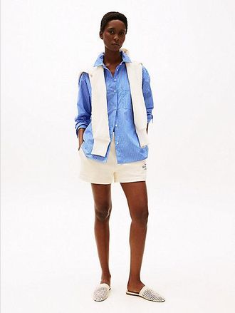 Tommy Hilfiger Pantal&oacute;n corto de deporte con logo bordado