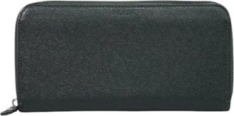 Prada Pre-owned Wallets, female, Black, Size: ONE SIZE Pre-owned Saffiano wallet