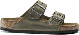 Birkenstock Arizona Sfb Faded Khaki, Pelle Oliata