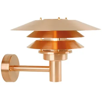 Nordlux Industrial Outdoor Wall Light Brown Copper E27 Coastal/Marine Safe - Mains Powered, IP54