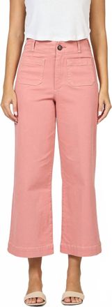 Dear John Denim Audrey High Rise Wide Leg Jeans In Terracotta