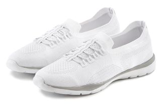 Lascana Sneaker LASCANA Slipper, Halbschuh, Damen, Gr. 35, weiss (wei&szlig;), Obermaterial: 100% Textilmaterial. Decksohle: 100% Textilmaterial. Futter: 100% Texti