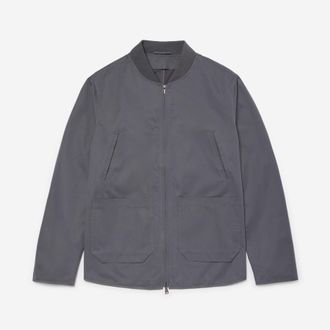 Oliver Sweeney Mens Showerproof Bomber Jacket - Grey - Size X-Large