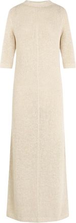 Cortana Rib Underbust V-neck Top - Dames - Kleedjes - Beige - S - Katoen - Kleedjes