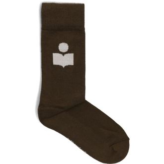 Isabel Marant Brown Textile Womens Socks Siloki-gz - female - Isabel Marant - Socks - Brown - ONE SIZE - Underwear