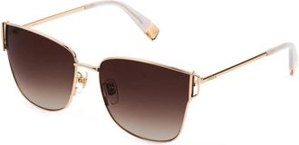 Furla Zonnebril - Dames - Zonnebrillen - Geel - 58 MM - Accessoires