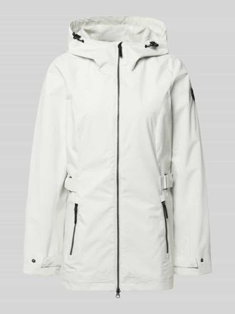 G.I.G.A. DX Regular Fit Regenmantel mit Logo-Detail in Ecru, Gr&ouml;&szlig;e 36