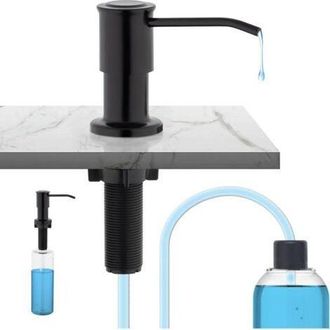 OEM Dispensador De Jab&oacute;n Para Fregadero De Cocina Con Botella De 500 Ml Y Manguera De Extensi&oacute;n De 1,2 M, Difusor De Bomba De L&iacute;quido, Dispensador De Dete