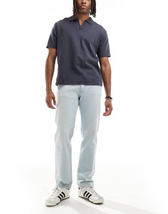 Calvin Klein Jeans Jeans dritti standard lavaggio candeggiato-Bianco