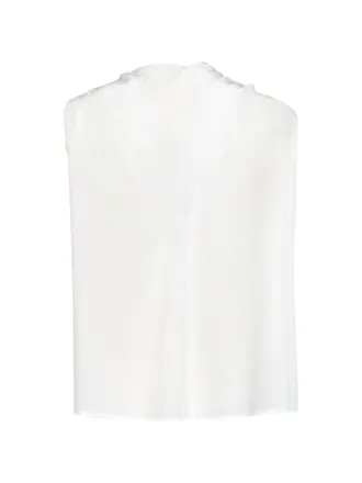 Parosh Silk Bow-Tie Blouse - White