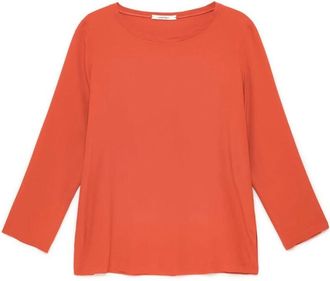 Maliparmi Camisa de Crep&eacute; Fluido - Tops - Mujer - Naranja - 2XL