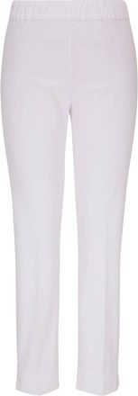 D.exterior tailored-cut slim-fit trousers - women - Elastane/Cotton - 4 - White