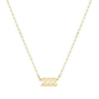 Set & Stones Angel Numbers Necklace in Gold /222 at Nordstrom