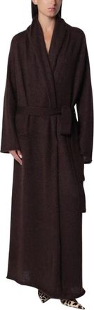 Andamane Vika Gebreide Maxi Cardigan - Dames - Lange truien - Bruin - XS - Truien & Vesten