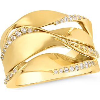 Hueb Dunas 18K Gold & Diamond Ring in Yellow Gold at Nordstrom, Size 7