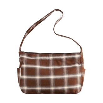 Arte Plaid Big Bag - - Bags - Donna - Marrone - ONE SIZE
