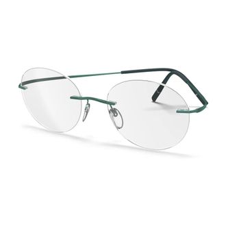 Silhouette Glasses, unisex, Green, Size: 51 MM Optical Frame