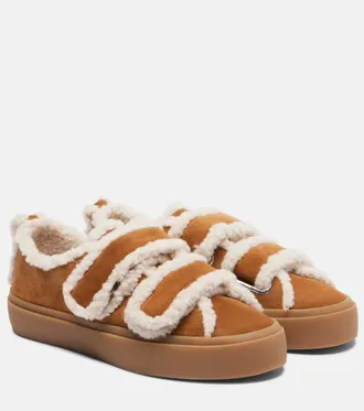 INUIKII Sneakers in suede con shearling