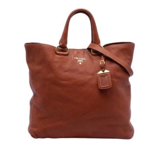 Prada Pre-owned Tote Bags, female, Brown, Size: ONE SIZE Pre-owned Satchel
