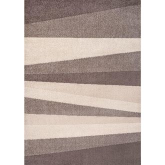 Jonathan Y Designs Prism Geometric Striped Area Rug in Beige/brown at Nordstrom, Size 8Ft 0In X 10Ft 0In