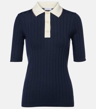 Brunello Cucinelli Polo in lana e cashmere