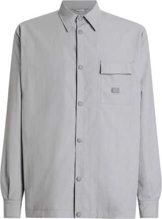 Dolce & Gabbana Technical Fabric Shirt Jacket - Heren - Casual Overhemden - Grijs - L - Overhemden