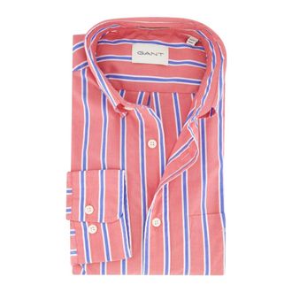 GANT Heren, Overhemden, Rood, Maat: 5XL