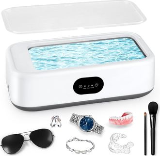 OEM Limpiador Ultras&oacute;nico 49000 Hz, 640 Ml Limpiador De Gafas Port&aacute;til, 40 W Limpiador De Gafas Con 3 Funciones De Temporizador Y Pantalla Digital, Para G