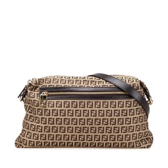 Fendi Pre-owned Fendi Zucchino Canvas Crossbody Ladies MHESWK19JA56XZI6