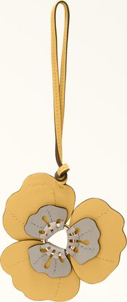 Furla Allegra Charm Crema Giallo Pelle Di Vitello A Blocchi Di Colore Sydney Donna