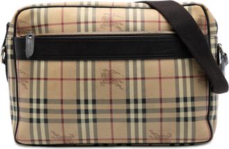 Burberry Tweedekans Haymarket Check Gecoate Canvas Schoudertas
