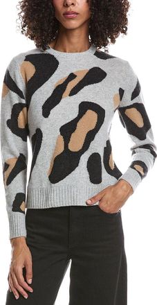 Brodie Abstract Leopard Cashmere Sweater