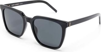 Saint Laurent M146 Zonnebril - unisex - Accessoires - Zwart - Maat: 54 MM Nylon