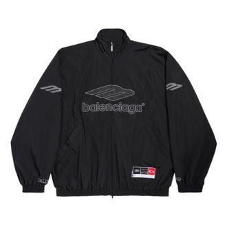 Balenciaga 3B Football Tracksuit Jacket Black 857734TPQ381000