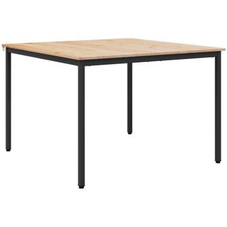 vidaXL Dining Table Natural 110 x 110 x 75 cm Solid Pine Wood vidaXL