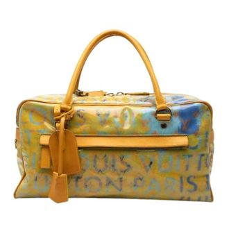 Louis Vuitton Pre-owned Weekend Bags, unisex, Yellow, Size: ONE SIZE Pre-owned Weekend Travel Bag