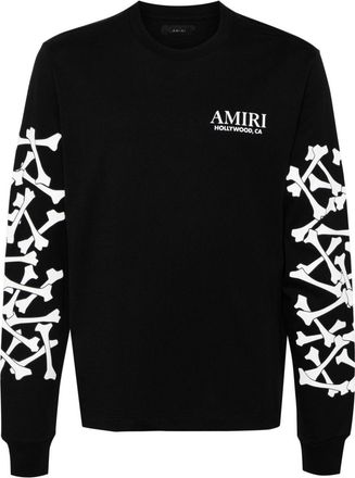 Amiri Bones Stacked T-Shirt - Mens - Cotton