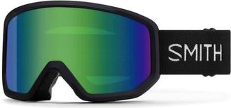 Smith Transfer Snow Goggles in Black /Green Sol-X Mirror at Nordstrom