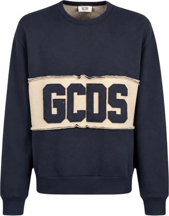 GCDS Gcds, Heren, Sweatshirts & Hoodies, Blauw, Maat: XL