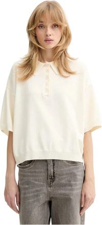 Gestuz Gztalla Polo Pullover - Dames - Ronde hals truien - Beige - M - Polyester - Truien & Vesten