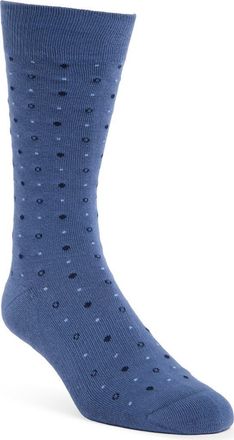Nordstrom Cushion Foot Socks in Blue Circle Dots at Nordstrom