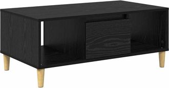 vidaXL Coffee Table Black Oak 90 x 50 x 26.5 cm Engineered Wood vidaXL