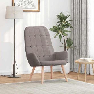vidaXL Sedia Relax Tortora in Tessuto - Vidaxl